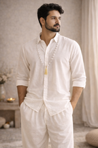 Aurayah - The Sacred White Angavastram Set (Men)