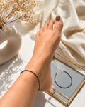 Aurayah Pyrite Anklet – Minimal Luxury Energy Anklet