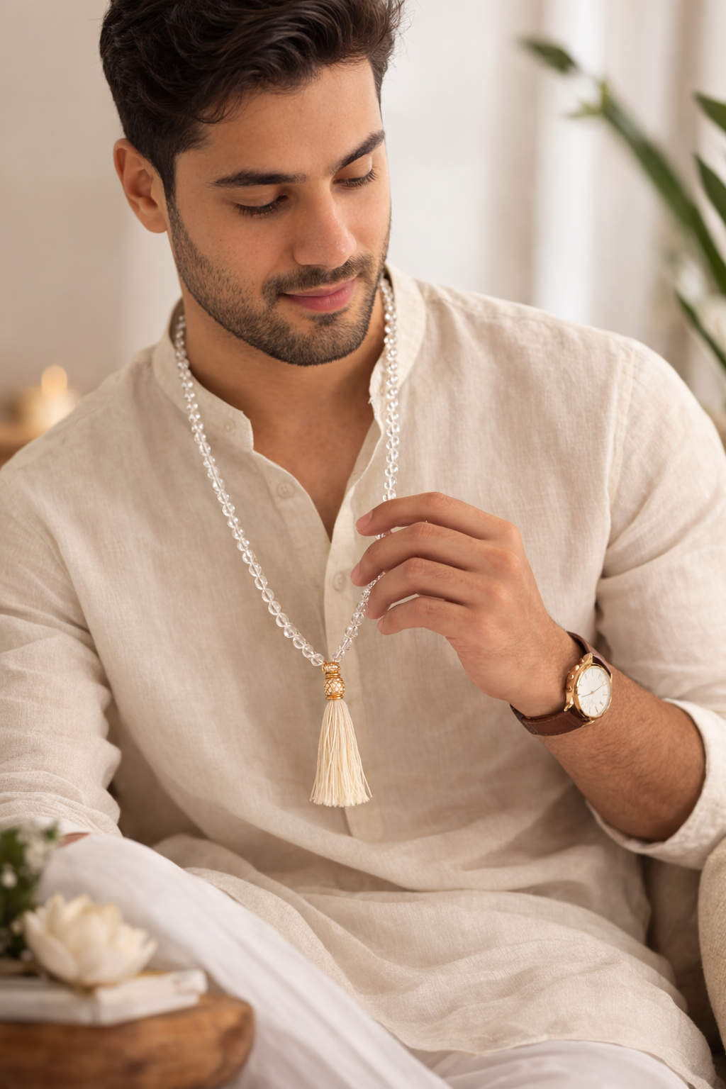 Aurayah - Himalayan Sphatik Mala [Certified]