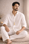 Aurayah - The Sacred White Angavastram Set (Men)